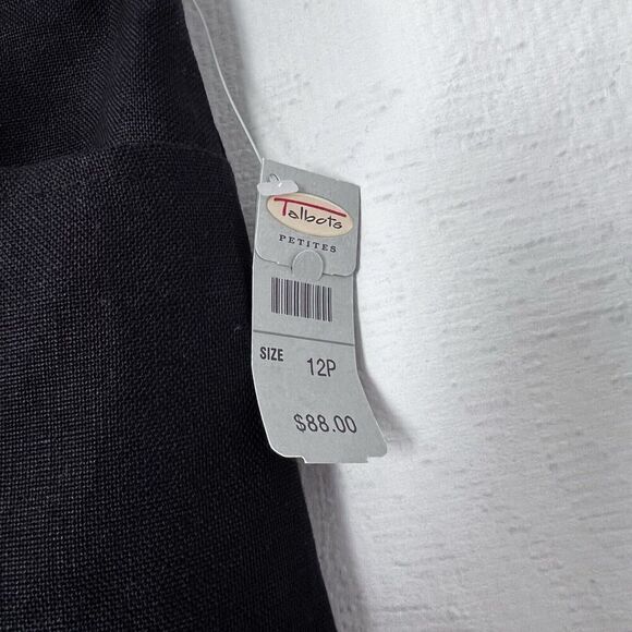 NWT Vintage Deadstock Talbot Irish Linen Straight Leg Trousers Womens Sz 12 P - Picture 4 of 10